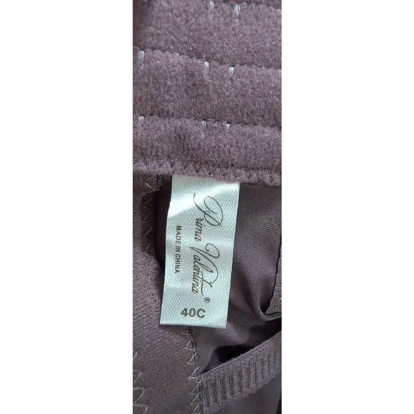 Prima Valentina Bra Plus Size 40C 40 C Lace Underwire Padded Purple NWOT Molded - Picture 3 of 5